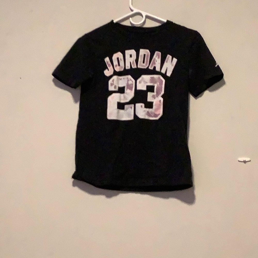 Jordan Black Short Sleeve Tee with Iconic Design